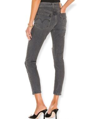 Anthropologie Levi's Premium 501 High Rise Skinny Distressed Jeans Size 31 NWT